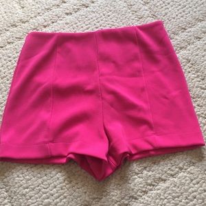 Hot pink shorts
